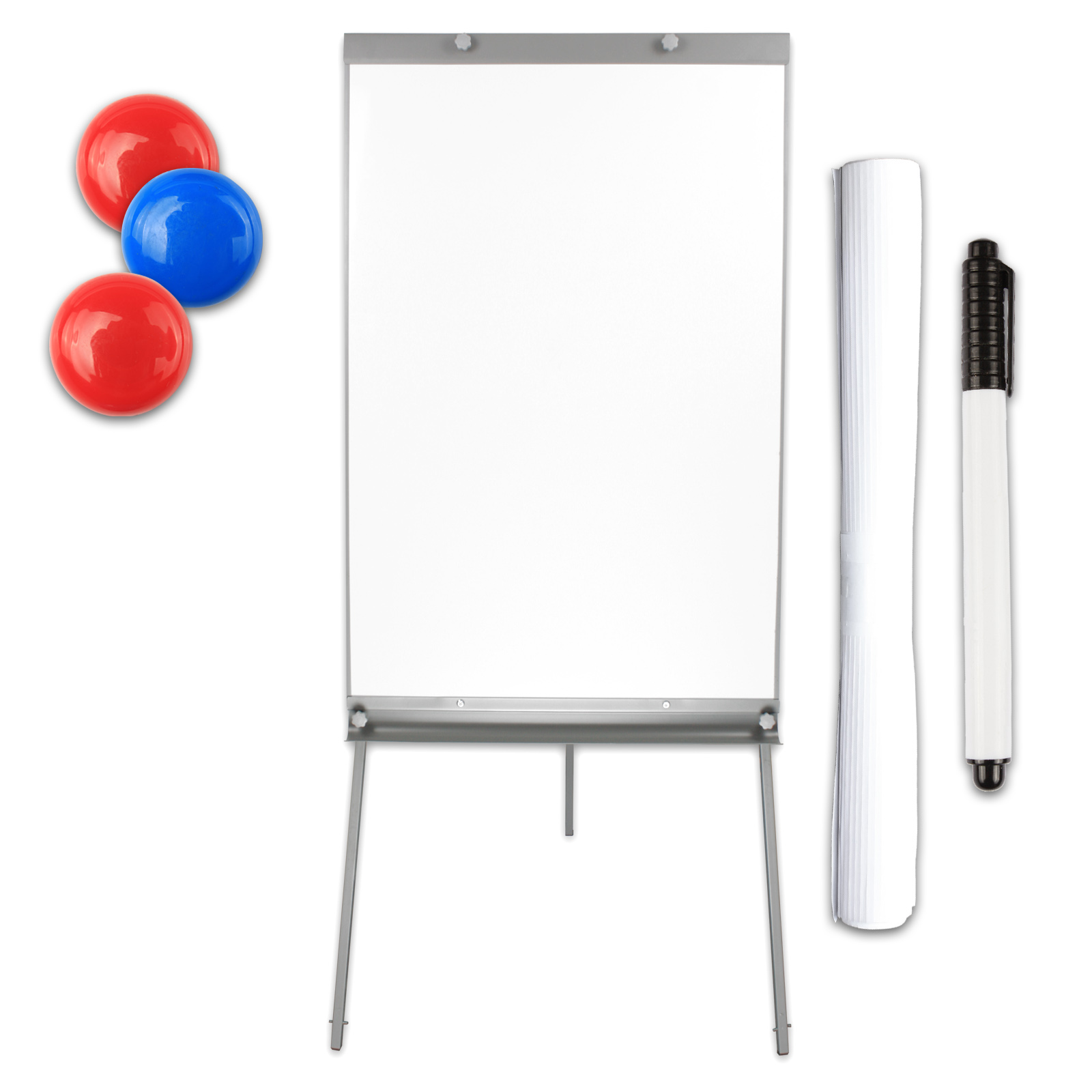 Flipchart Whiteboard magnetisch höhenverstellbar auf Rollen mobil oder